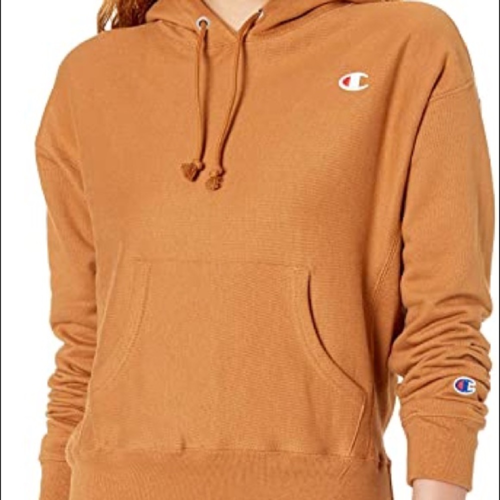 Champion hoodie beige/tan color sz m
